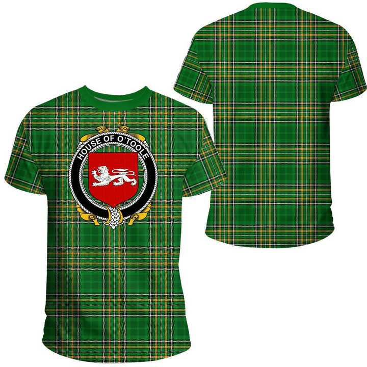 1stIreland Ireland Tee - House of O'TOOLE Irish Family Crest T-Shirt Irish National Tartan (Version 2.0) A7 | 1stIreland.com