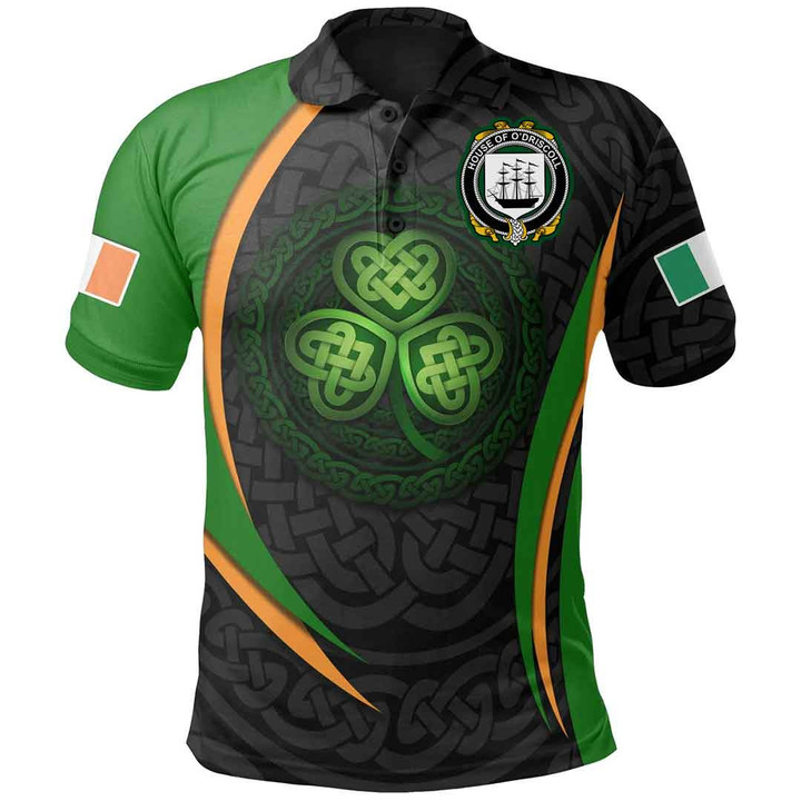 1stIreland Ireland Clothing - House of O'DRISCOLL Irish Family Crest Polo Shirt - Irish Spirit A7 | 1stIreland.com