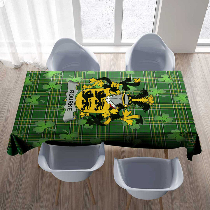 1stIreland Ireland Tablecloth - Rourke or O'Rourke Irish Family Crest Tablecloth A7 | 1stIreland