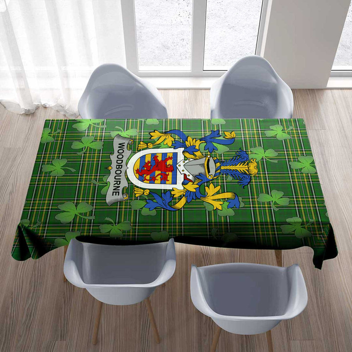 1stIreland Ireland Tablecloth - Woodbourne Irish Family Crest Tablecloth A7 | 1stIreland