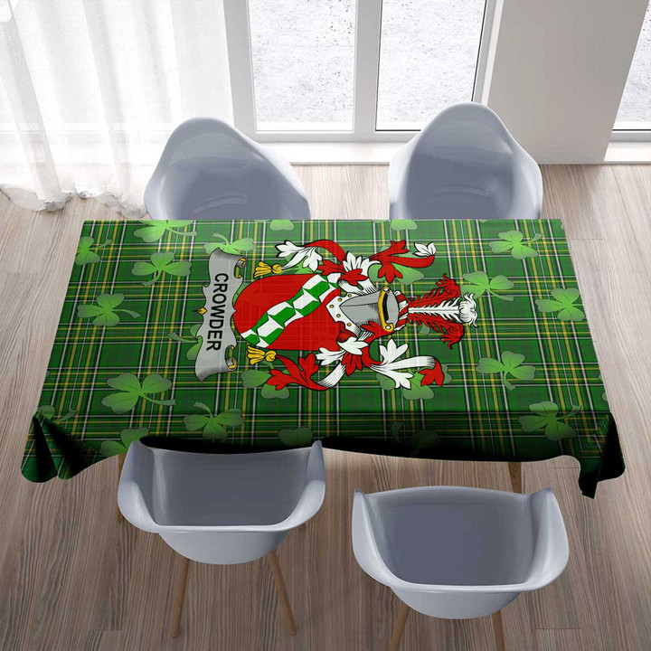 1stIreland Ireland Tablecloth - Crowder Irish Family Crest Tablecloth A7 | 1stIreland
