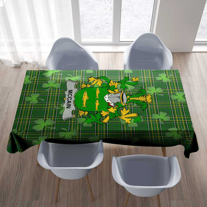 1stIreland Ireland Tablecloth - McCain or O'Kane Irish Family Crest Tablecloth A7 | 1stIreland
