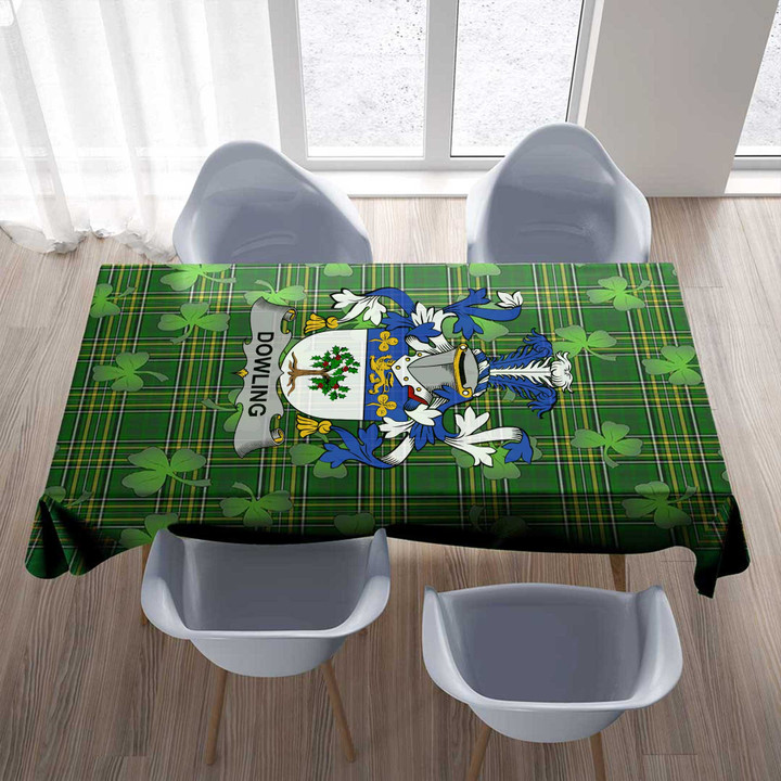 1stIreland Ireland Tablecloth - Dowling or O'Dowling Irish Family Crest Tablecloth A7 | 1stIreland