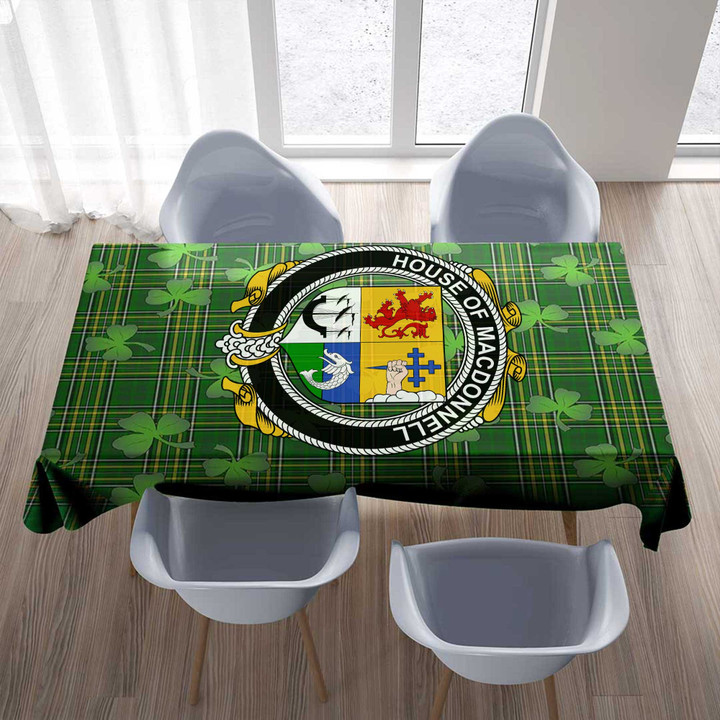 1stIreland Ireland Tablecloth - House of MACDONNELL (of the Glens) Irish Family Crest Tablecloth A7 | 1stIreland
