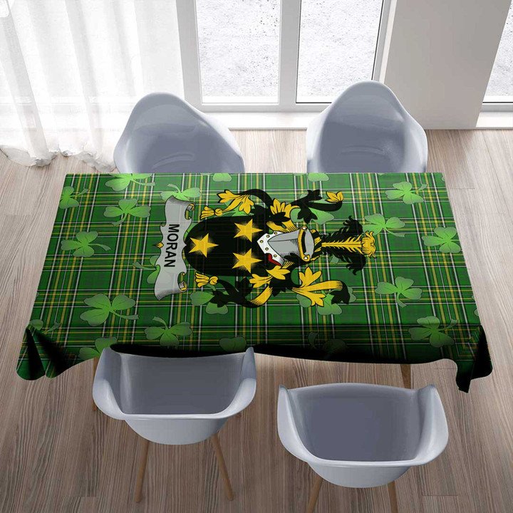 1stIreland Ireland Tablecloth - Moran or O'Moran Irish Family Crest Tablecloth A7 | 1stIreland