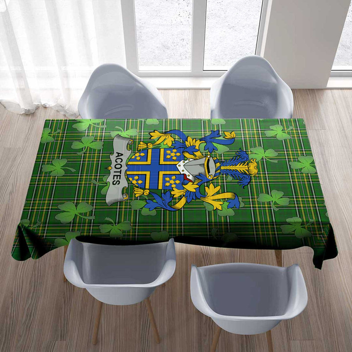 1stIreland Ireland Tablecloth - Acotes Irish Family Crest Tablecloth A7 | 1stIreland