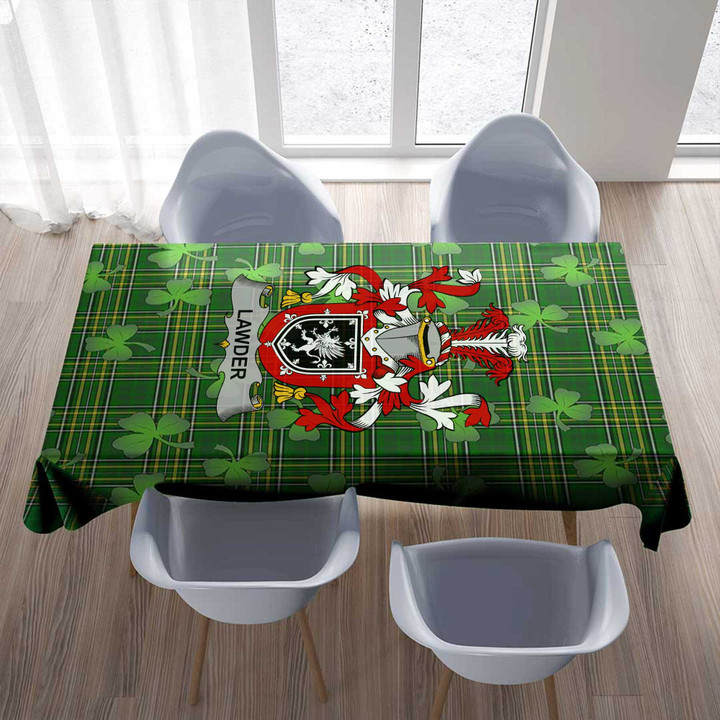 1stIreland Ireland Tablecloth - Lawder or Lauder Irish Family Crest Tablecloth A7 | 1stIreland