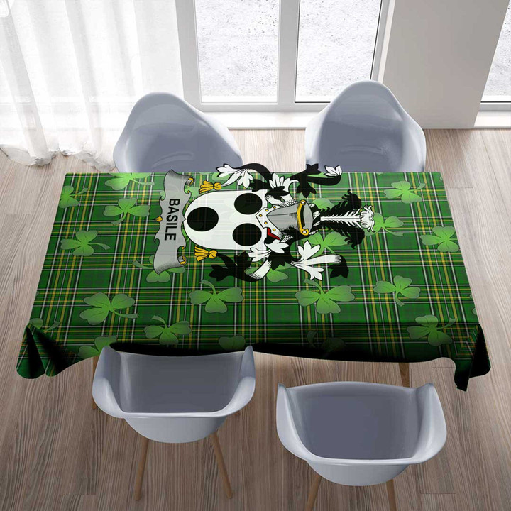 1stIreland Ireland Tablecloth - Basile Irish Family Crest Tablecloth A7 | 1stIreland