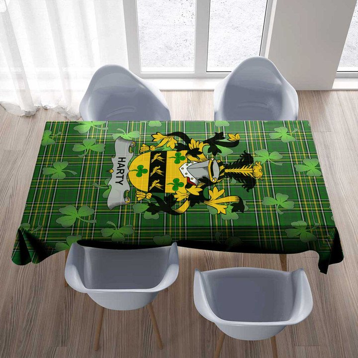 1stIreland Ireland Tablecloth - Harty or O'Haherty Irish Family Crest Tablecloth A7 | 1stIreland