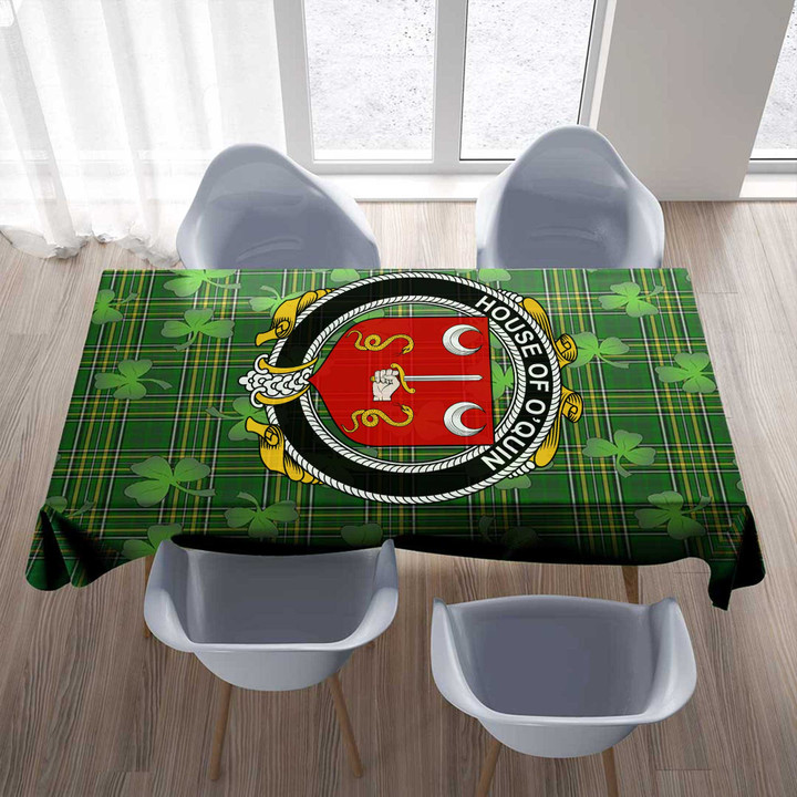 1stIreland Ireland Tablecloth - House of O'QUIN (Thomond) Irish Family Crest Tablecloth A7 | 1stIreland