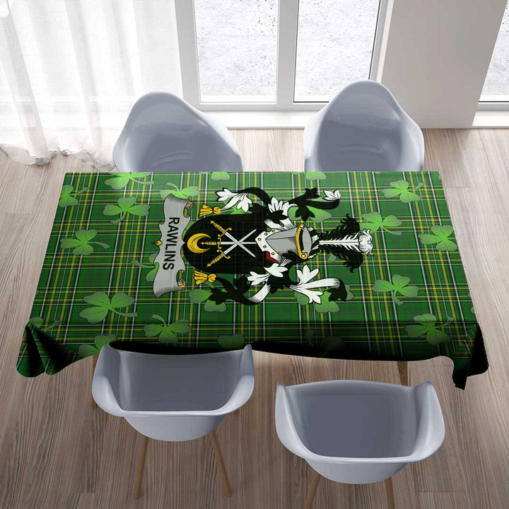 1stIreland Ireland Tablecloth - Rawlins Irish Family Crest Tablecloth A7 | 1stIreland