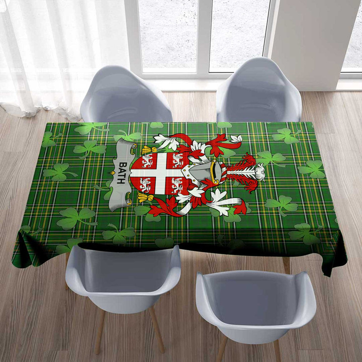 1stIreland Ireland Tablecloth - Bath Irish Family Crest Tablecloth A7 | 1stIreland