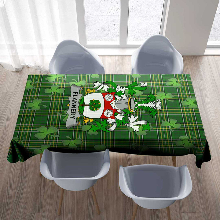 1stIreland Ireland Tablecloth - Flannery or O'Flannery Irish Family Crest Tablecloth A7 | 1stIreland