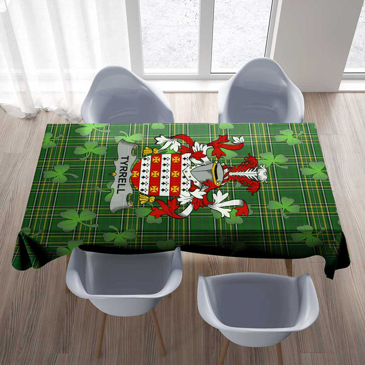 1stIreland Ireland Tablecloth - Tyrrell or Terrell Irish Family Crest Tablecloth A7 | 1stIreland
