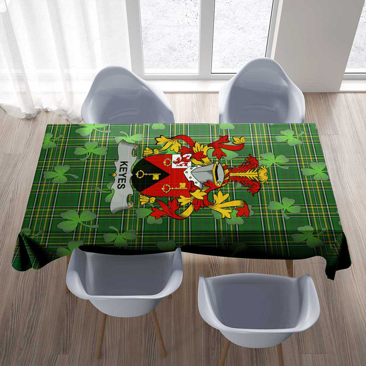 1stIreland Ireland Tablecloth - Keyes Irish Family Crest Tablecloth A7 | 1stIreland