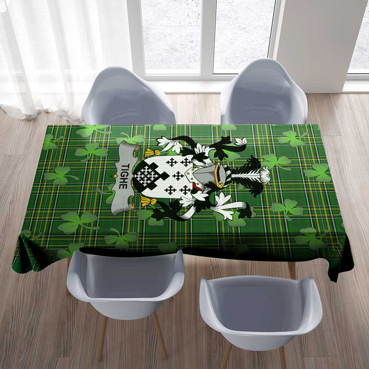 1stIreland Ireland Tablecloth - Tighe or O'Teague Irish Family Crest Tablecloth A7 | 1stIreland