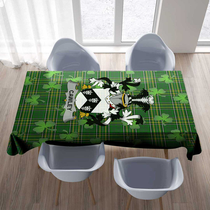 1stIreland Ireland Tablecloth - Cawley or Cauley Irish Family Crest Tablecloth A7 | 1stIreland
