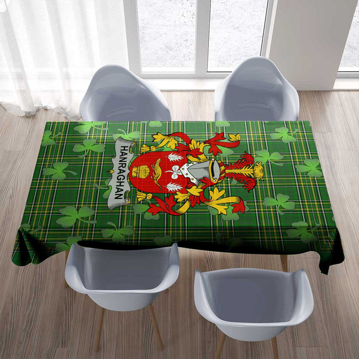 1stIreland Ireland Tablecloth - Hanraghan or O'Hanraghan Irish Family Crest Tablecloth A7 | 1stIreland