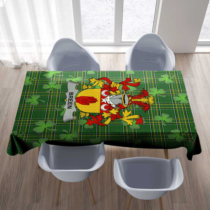 1stIreland Ireland Tablecloth - Breen or O'Breen Irish Family Crest Tablecloth A7 | 1stIreland
