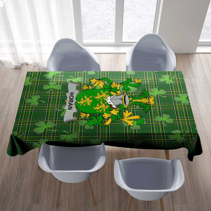 1stIreland Ireland Tablecloth - Horan or O'Horan Irish Family Crest Tablecloth A7 | 1stIreland