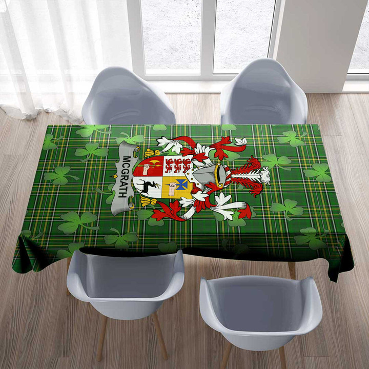 1stIreland Ireland Tablecloth - McGrath or McGraw Irish Family Crest Tablecloth A7 | 1stIreland
