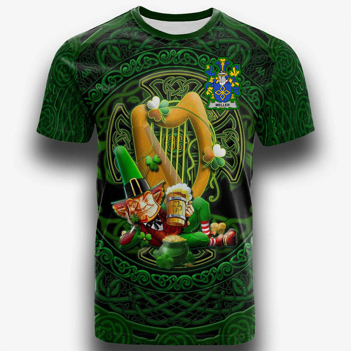 1stIreland Ireland T-Shirt - Meller Irish Family Crest T-Shirt - Ireland's Trickster Fairies A7 | 1stIreland