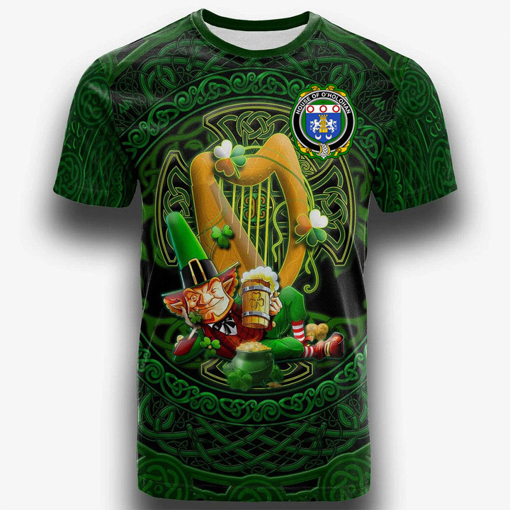 1stIreland Ireland T-Shirt - House of O HOLOHAN Irish Family Crest T-Shirt - Ireland's Trickster Fairies A7 | 1stIreland