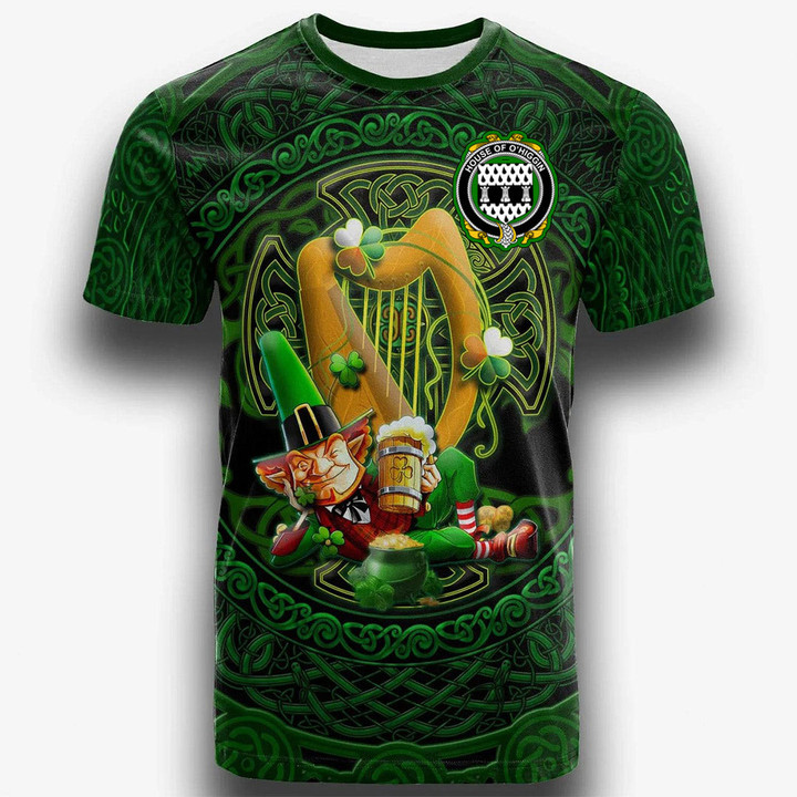 1stIreland Ireland T-Shirt - House of O HIGGIN Irish Family Crest T-Shirt - Ireland's Trickster Fairies A7 | 1stIreland