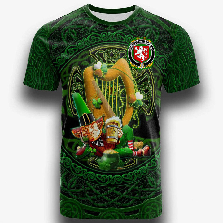1stIreland Ireland T-Shirt - House of MACMURROGH Irish Family Crest T-Shirt - Ireland's Trickster Fairies A7 | 1stIreland