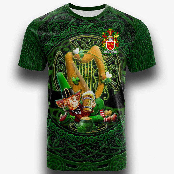 1stIreland Ireland T-Shirt - McGill Irish Family Crest T-Shirt - Ireland's Trickster Fairies A7 | 1stIreland