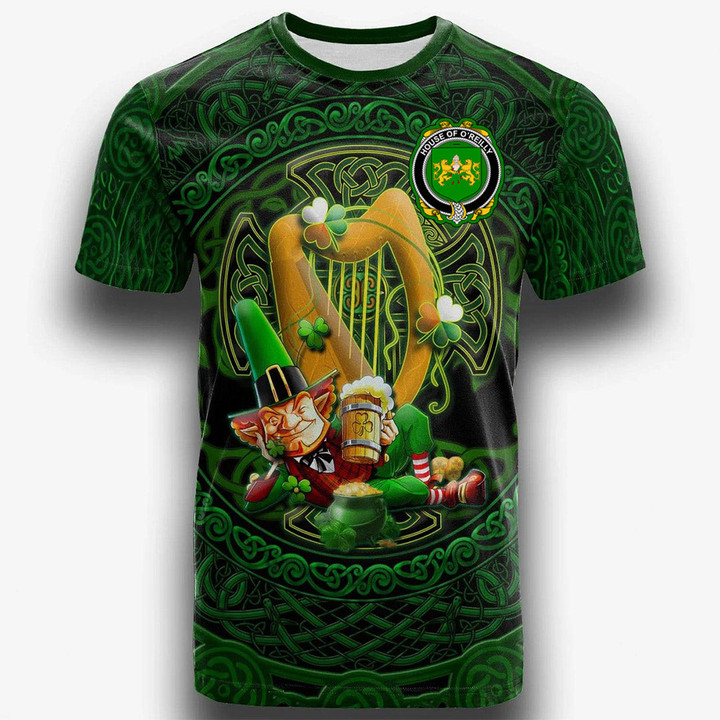 1stIreland Ireland T-Shirt - House of O REILLY Irish Family Crest T-Shirt - Ireland's Trickster Fairies A7 | 1stIreland