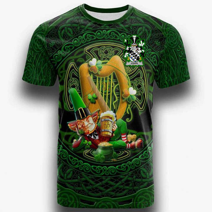 1stIreland Ireland T-Shirt - Cuffe Irish Family Crest T-Shirt - Ireland's Trickster Fairies A7 | 1stIreland
