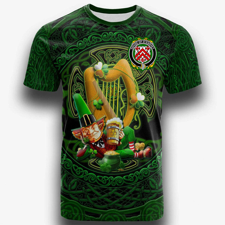 1stIreland Ireland T-Shirt - House of O GARVEY Irish Family Crest T-Shirt - Ireland's Trickster Fairies A7 | 1stIreland
