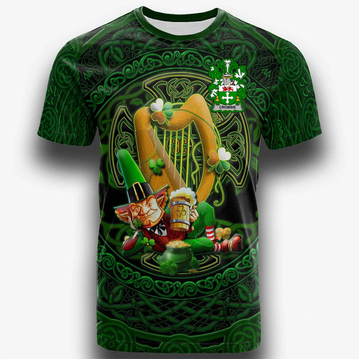 1stIreland Ireland T-Shirt - Crombie Irish Family Crest T-Shirt - Ireland's Trickster Fairies A7 | 1stIreland