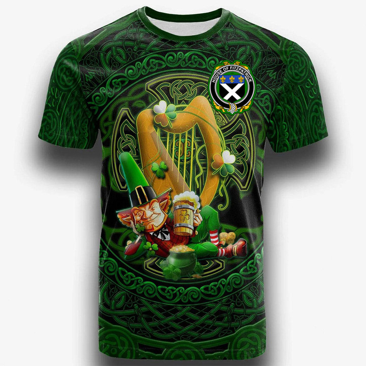 1stIreland Ireland T-Shirt - House of FITZPATRICK Irish Family Crest T-Shirt - Ireland's Trickster Fairies A7 | 1stIreland