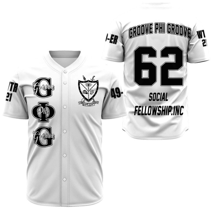 (Custom) 1stireland Baseball Jersey - Groove Phi Groove White Baseball Jerseys A31