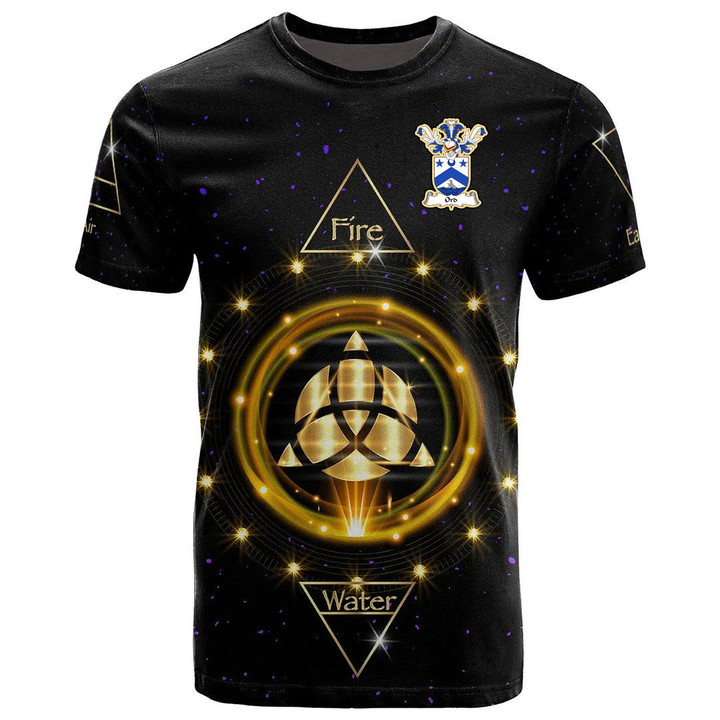 1stIreland Tee - Ord Family Crest T-Shirt - Celtic Wiccan Fire Earth Water Air A7 | 1stIreland