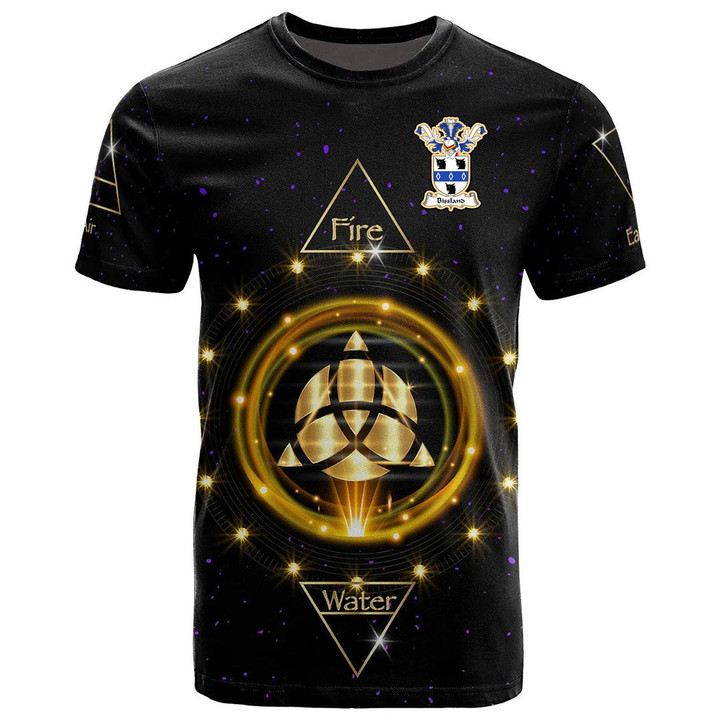 1stIreland Tee - Bissland Family Crest T-Shirt - Celtic Wiccan Fire Earth Water Air A7 | 1stIreland