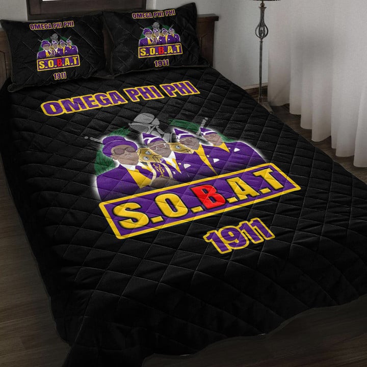 Africa Zone Quilt Bed Set - Omega Psi Phi Coffin Dance Quilt Bed Set | africazone.store
