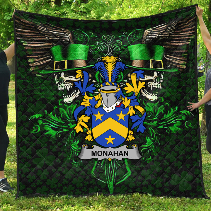 1stireland Quilt - Monahan or O Monaghan Skull St Patrick A95