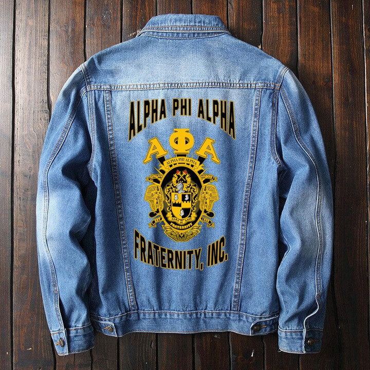 Alpha Phi Alpha Fraternity Denim Jacket A31
 | Getteestore.com
