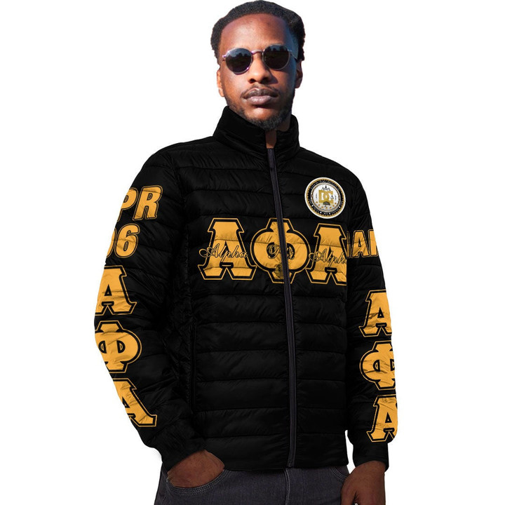Getteestore Clothing - Alpha Phi Alpha - The Delta Chapter Padded Jacket A7 | Getteestore