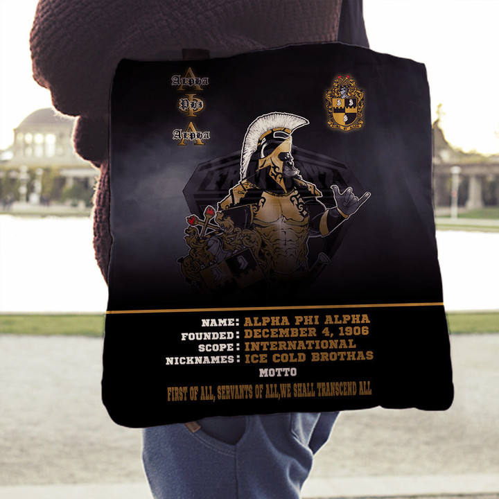 Africazone Tote Bag - Alpha Phi Alpha Motto Tote Bag | Africazone
