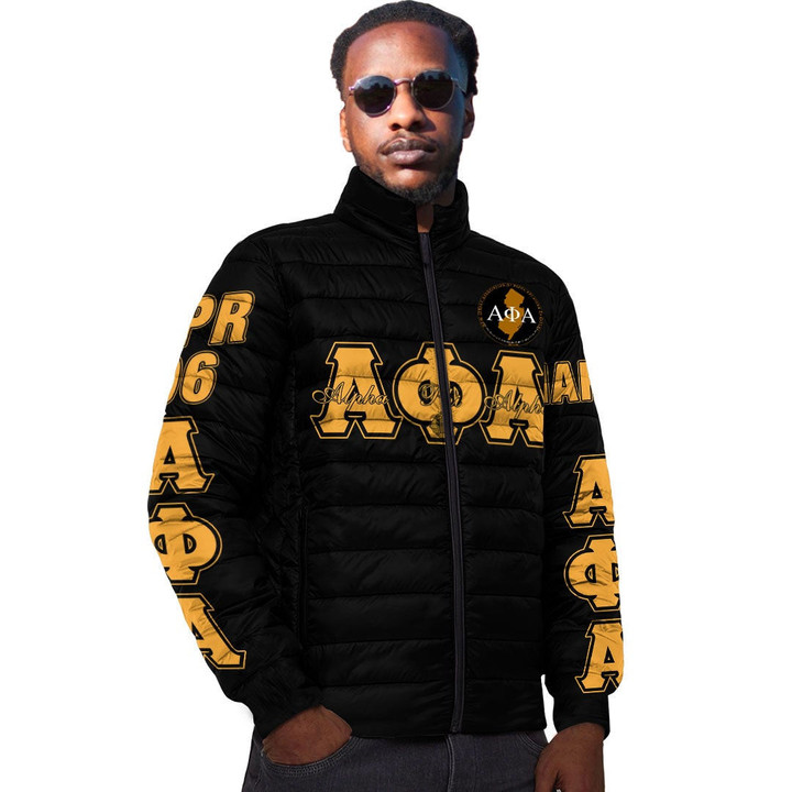 Getteestore Clothing - Alpha Phi Alpha - New Jersey Association Of Alpha Phi Alpha Chapters Padded Jacket A7 | Getteestore