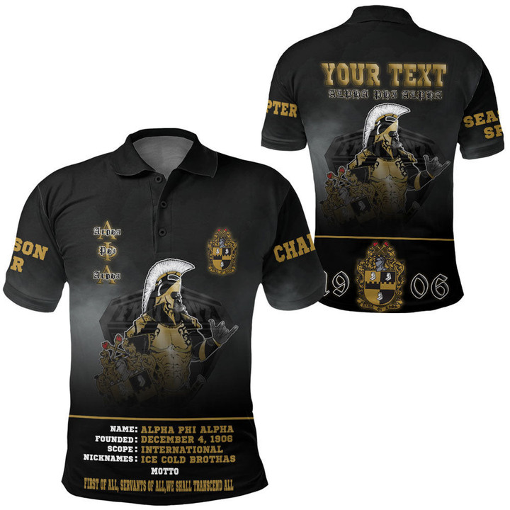 Africazone Clothing - Alpha Phi Alpha Motto Polo Shirts A35 | Africazone
