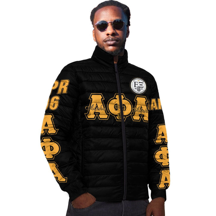 Getteestore Clothing - Alpha Phi Alpha - Wmu Alphas The Men Of The Epsilon Xi Chapter Padded Jacket A7 | Getteestore