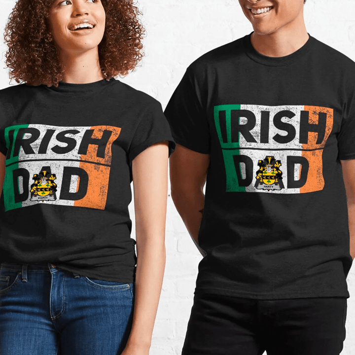 1stIreland Ireland T-Shirt - Harty or O Haherty Irish Family Crest Irish Dad 100% Cotton T-Shirt A7 | 1stIreland