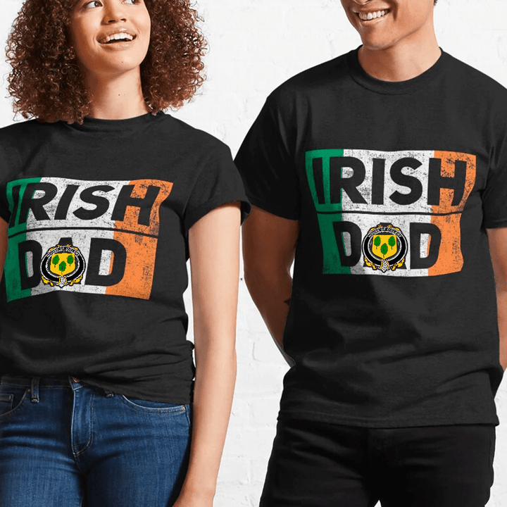 1stIreland Ireland T-Shirt - House of O CLERY Irish Family Crest Irish Dad 100% Cotton T-Shirt A7 | 1stIreland