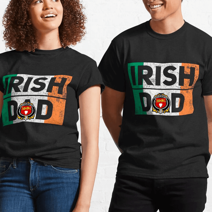 1stIreland Ireland T-Shirt - House of O HART Irish Family Crest Irish Dad 100% Cotton T-Shirt A7 | 1stIreland