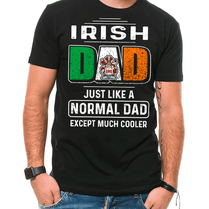 1stIreland Ireland T-Shirt - Neill or O Neill Irish Family Crest Most Awesome Irish Dad 100% Cotton T-Shirt A7